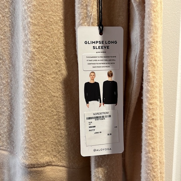 ALO Yoga Glimpse Long Sleeve NWT - Picture 3 of 4